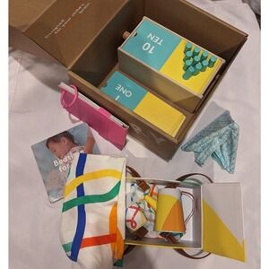 Lot of Lovevery Baby Toddler Wooden Montessori Toys Counting Peg Tent Tea Set